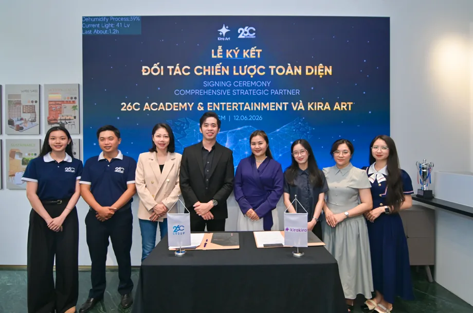 Lễ ký kết hợp tác chiến lược giữa 26C Academy & Kira Art