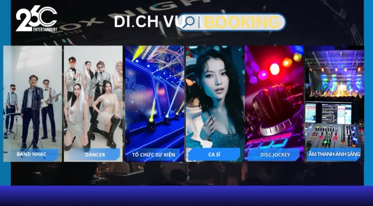 Dịch vụ booking nghệ sĩ nổi tiếng